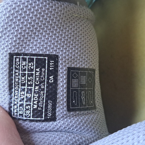 Keen A86 TR Womens Sneakers Trail Hiking Blue Mesh Fun Lace-Up Breathable - Picture 8 of 10